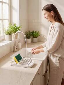 Khay đựng xà phòng bằng thép không gỉ có rãnh thoát nước và giá phơi, giá đựng xà phòng tự thoát nước, khay đựng xà phòng đa năng cho phòng tắm, giá đựng đồ gia dụng hình lượn sóng sáng tạo. - A - Xem 5