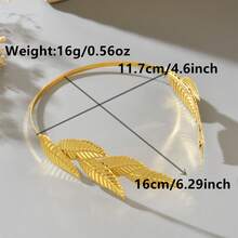 1 pieza Diadema con diseño único de cadena con borla con forma de moneda con patrón de retrato de estilo de Oriente Medio, adecuada para actuaciones de danza, elegante, fiesta - Dorado - Ver 11