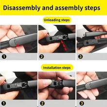 适用于沃尔沃 V70 XC70 2005-2007 XC90 2005-2014 S80 2004-2006 S60 2005-2009 的优质全天候前雨刮器套装 - 原厂品质（2 片装） - for Volvo - 查看 6