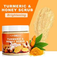 Kem tẩy tế bào chết nghệ mật ong 200g/7.05oz, được làm giàu với chiết xuất nghệ và mật ong, làm sạch sâu, dưỡng ẩm, nuôi dưỡng, làm sáng da, tẩy tế bào chết nhẹ nhàng, phù hợp với mọi loại da, dùng hàng ngày. - Tẩy tế bào chết dạng hạt - Xem 3