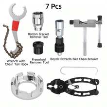 Bộ dụng cụ sửa chữa xe đạp 7/8/9 món - Bộ dụng cụ bảo dưỡng xe đạp 10 món, bao gồm dụng cụ tháo xích, dụng cụ tháo tay quay, dụng cụ tháo vòng khóa líp và cờ lê, phù hợp cho xe đạp leo núi, xe đạp đường trường và sửa chữa xe đạp. - A - Xem 8