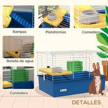 PawHut Jaulas y corrales para animales pequeños - 71x46x47 centímetros - Ver 3