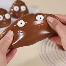 Poop Squishy Toy – Prank Funny Slow Rebound Stress Relief, Sticky Realistic Gag Toy, Oddly Satisfying Sensory Fidget - Brown - View 2