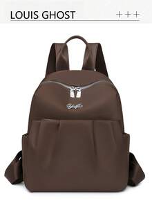 Multi-Color Fashion Backpack - All-Around Partner For Commuting, School And Travel! Made Of High-Quality Nylon! Classic Double Zipper Design, Compartmentalized Storage Space: Main Compartment, Front Pocket And Side Pockets For Phone, Keys, Water Bottle, Etc. - Multicolor - View 14