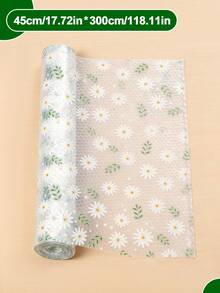 Anti-Slip Cabinet Liner, Waterproof Refrigerator Liners Mats, Glass Shelf Liner, Decorated With Novel Daisy Patterns, EVA Material, Easy To Clean And Cut, Waterproof, Oil-Proof, Moisture-Proof And Dust-Proof, Kitchen Countertop Pad, Furniture Cabinet Drawer Organizer, Suitable For Kitchen Cabinet, Shelve, Desk - 無色 - 查看 15