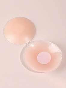 12/6/2Pcs 6.5CM Reusable Silicone Nipple Covers, Invisible Adhesive Breast Pasties, Anti-Protrusion Sticky Bra Pads For Wedding, Party & Daily Wear - Multicolor - View 3