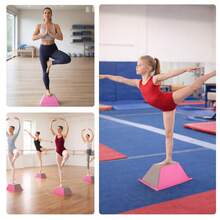 Stunt Trainer Stand For Cheerleading Cheer Flyer Stund Stand For Flexibility Core Strength Conditioning Promotes Adults And Kids Gymnastics Balance Block Cheerleading Equipment - Pink - View 5