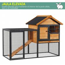 PawHut Jaulas y corrales para animales pequeños - 122 x 63 x 92 cm - Ver 2