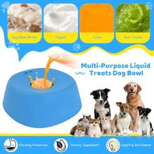 Pet Slow Feeder Bowl - An Anti-Slip Interactive Feeding Device Designed For Cats And Dogs, Simulating Natural Licking Behavior To Reduce Anxiety And Prevent Accidental Ingestion. Suitable For Yogurt, Fruit Puree, Broth And Other Wet Foods. - 1PC - View 2