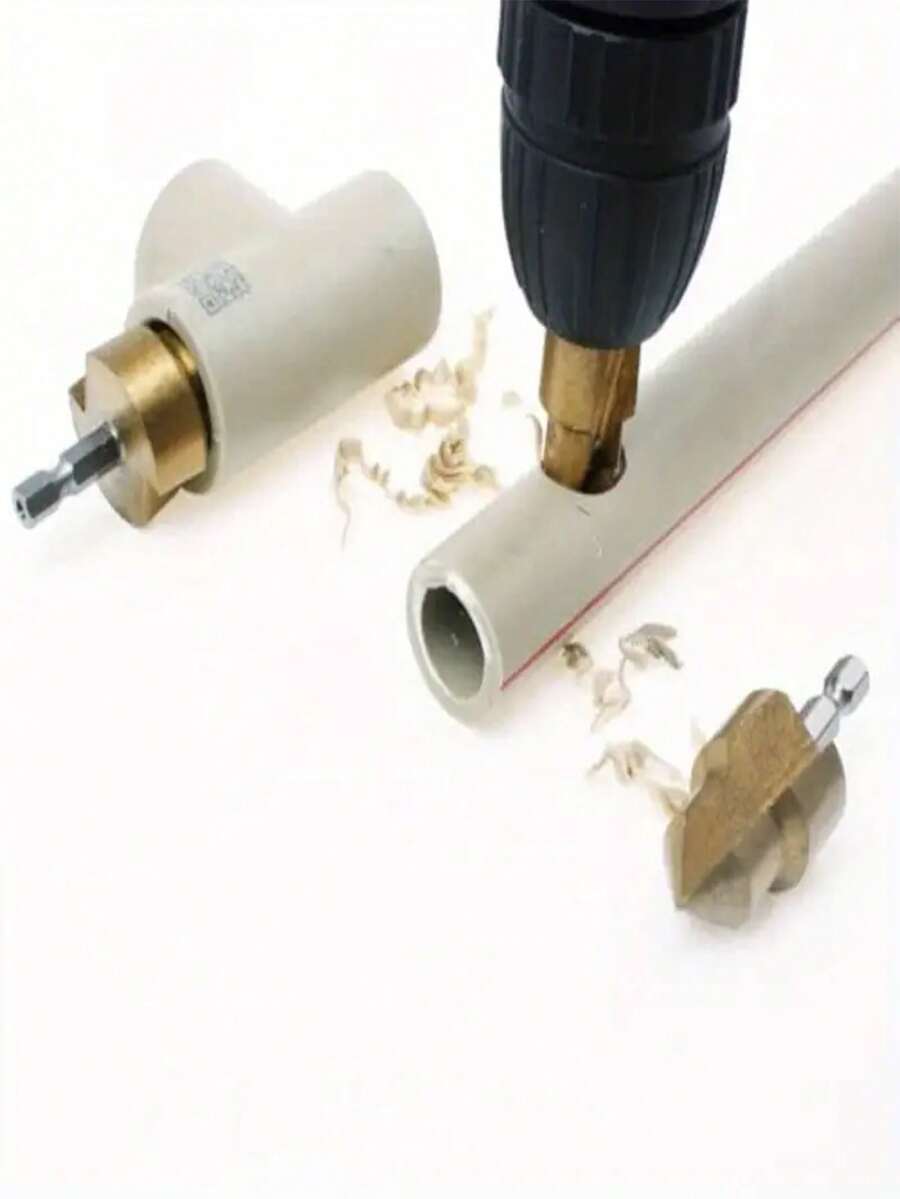 Bộ 3 mũi khoan cầm tay hình lục giác dùng cho ống nước PPR đường kính 20/25/32mm, dùng để doa ống PVC, mũi khoan doa, dụng cụ doa ống, dụng cụ doa ống dẫn, bộ doa ống PVC. - A - Xem 1