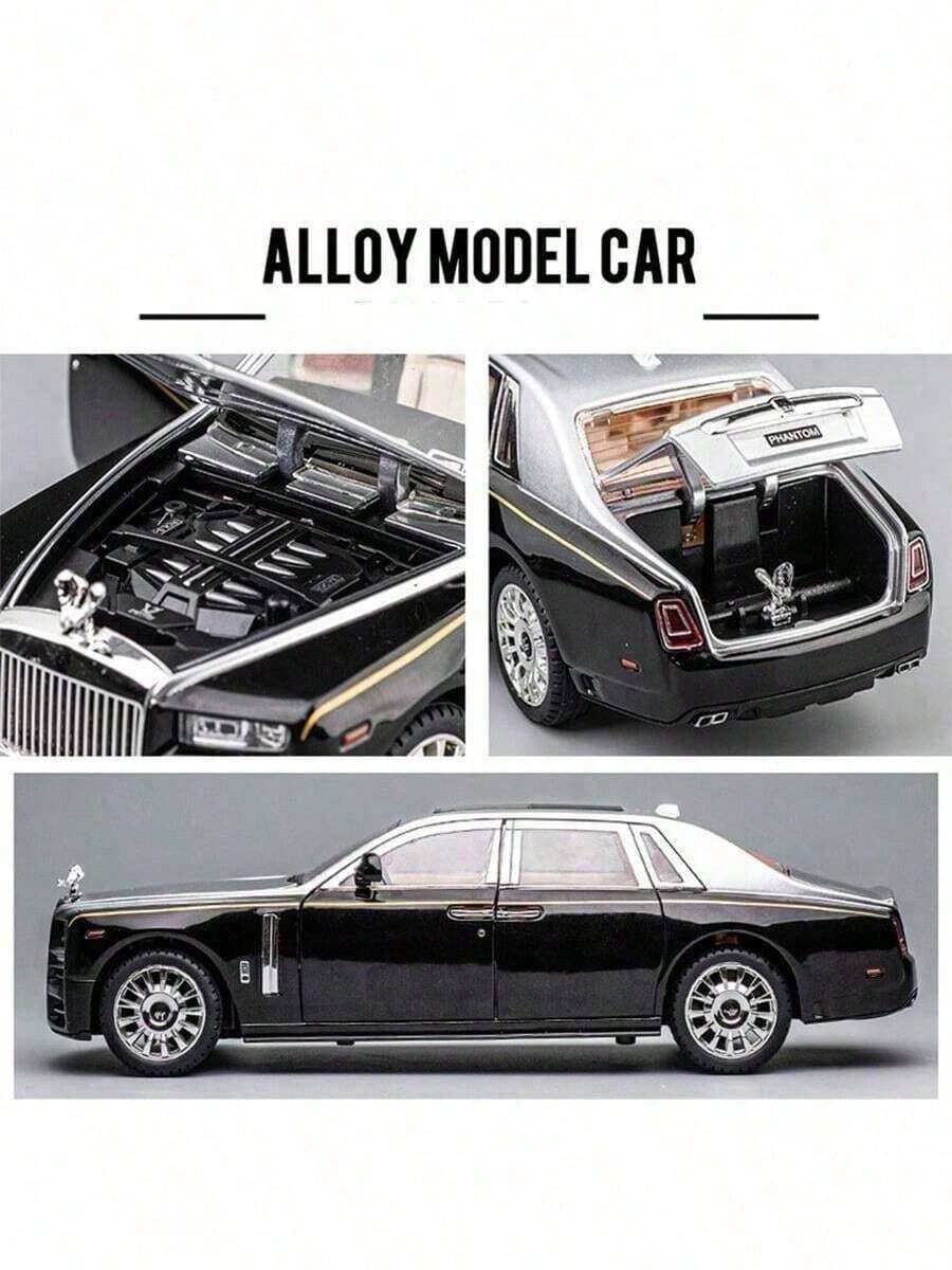 1件高品質奢華合金模型車玩具，附聲光效果收藏車模，生日禮物、萬聖節禮物、聖誕禮物、節日禮物，完美送禮選擇