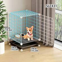 Lồng chó kèm khay vệ sinh, chuồng chó cỡ lớn, lồng thú cưng kiểu dáng đẹp, ưu đãi đặc biệt. - Nhiều màu - Xem 1