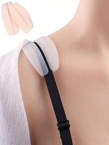 2 Miếng Đệm Dây Áo Ngực Chống Trượt, Miếng Dán Chống Trượt Áo Ngực, Miếng Đệm Cố Định Dây Áo Ngực, Miếng Đệm Vai Chống Trượt Không Đường May Nhiều Màu Sắc, Phụ Kiện Mùa Hè, Được Làm Từ Silicone Mềm Mại Và Thân Thiện Với Da, Giảm Áp Lực và Chống Trượt, Không Dễ Rơi, Thích Hợp Cho Du Lịch - nhiều màu - Xem 3