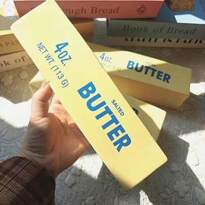 1pc Super Soft & Slow Rebound Hachimi Butter Stick Bread Bag Slow Rebound Squeeze Toy, New Year Small Gift, Gag Toy, Decoration, Stress Relief Toy, Soft Texture, Fun, Suitable For Parties, Office Workers, Office Fidget Toy, Holiday Essential Creative Gift