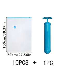 16pcs Transparent Vacuum Compression Storage Bags, Modern Household Vacuum Compression Bags, Multiple Combinations Available, Suitable For Clothes, Blankets, Shirts, Travel Accessories, Lightweight Dust-Proof Travel Storage Bags, Ideal For Travel And Home Storage, Dust-Proof Lightweight Clothing Organization, Space-Saving Storage Bags - Clear - View 18