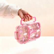 900ML 304 Stainless Steel Lunch Box With Compartments,Divided Bento Box, Sealed Leak-Proof Lunch Container, Portable Large Capacity Fruit Salad Food Storage Container,Hot Water Heatable,Dishwasher & Microwave Allowable,Suitable For Students And Adults Use In Home, School, Office, Picnic,Back To School - Multicolor - View 7