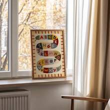 1PCS 2D Print, 2D Print, 1 Piece Wall Decoration, Available In Multiple Sizes With Inner Frame/Frameless Options, Vintage Poster, Letter Snake Design, Vibrant ABC Print, Suitable For Game Rooms Or Bedrooms, Ideal For Animal-Themed Study Decor, Perfect For Home Decoration And As A Housewarming Gift, Cute Animals, Perfect For Space Decoration - A - 查看 5