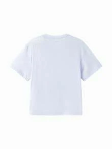 Balabala Áo thun mùa hè nhanh khô cho bé gái 2026, chất liệu thoáng mát, nhẹ, cotton mềm mại, thoải mái, thích hợp mặc thường ngày. - hồng tím - Xem 2
