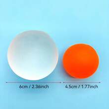 1 Pack 1/2/4pcs 6cm Colorful Squeeze Ball: Soft, Slow Rebound Rubber - Ideal For Office Desk Decor, Collection, Birthday/Holiday Gifts, Suitable For Any Party, Large Malt Squeeze Stress Relief Ball, Slow Rebound Stress Relief - Multicolor - View 5