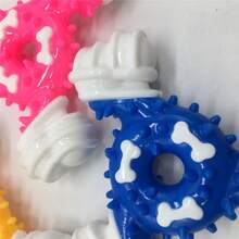1 pièce Os en forme de jouet pour chien en nylon enduit, bâton à mâcher pour l'entraînement, les soins dentaires et le nettoyage des dents pour animaux de compagnie - Multicolore - Voir 4