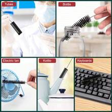 Bộ 10 cọ ống nylon 8 inch, thích hợp để làm sạch các loại chai và cốc cổ hẹp, có móc treo. - nhiều màu - Xem 5
