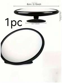1. Fashionable And Elegant Black Decorative Art Style Convex Round Mirror - Full Plastic Wall-Mounted Mirror, Suitable For Living Room, Bedroom, Foyer, Etc. Cute Mini Round Wall Mirror, Perfect For Taking Photos, Recording Videos, And Taking Selfies With Friends. (Please Note The Size Before Purchasing). Makeup Mirror, Bedroom Mirror. - Multicolor - View 10