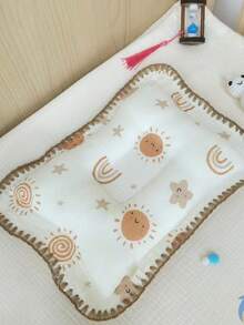 1pc Newborn Pillow, Breathable Baby Pillow, Cute Cartoon Bear Design, Soft & Comfortable, Washable Infant Pillow - 40*25cm - View 14
