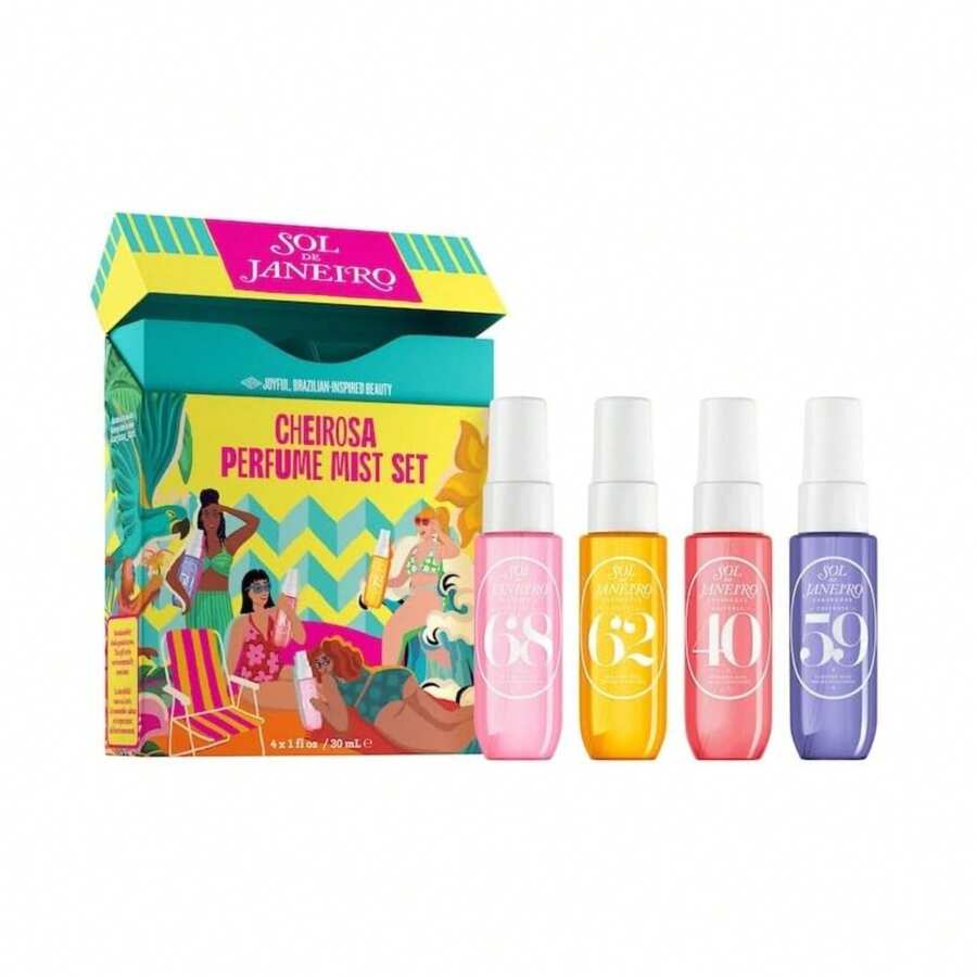 Sol De Janeiro Cheirosa Perfume Mist Set | Travel Size Mini Fragrances (4 X 30ml) – Tropical Scents Collection - Hoa - Xem 1