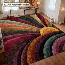 Luxury Carpet - Striped Vintage Carpet Suitable For Living Room, Bedroom, Use - Neutral  Tones - Machine Washable Area With Jumbo Sizes - 47*71 inch/120*180 cm - Xem 9