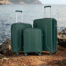 20"/24"/28" 3-Piece PP Spinner Luggage Set – Sizes With Side Handles, Hanging Hooks & Protective Feet – Integrated Combination Lock - 綠色 - 查看 9