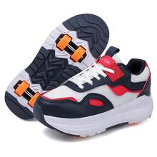 4-Wheel Detachable Roller Skates, Suitable For Women, Students, Men, Breathable Mesh, Roller Shoes For All Seasons, Commuting And Sports - White Orchid - View 19
