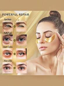 Mặt nạ mắt dạng gel dưỡng ẩm, giúp dưỡng ẩm, làm sáng và thư giãn vùng mắt, phù hợp cho da khô và có nếp nhăn, 1 cặp dùng một lần. - mặt nạ mắt - Xem 3