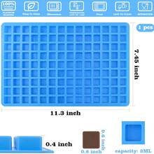 126 khuôn silicon vuông, khuôn làm phô mai mini, khuôn làm kẹo cứng, sô cô la, kẹo mềm, caramel, đá viên, thạch. - Nhiều màu - Xem 2