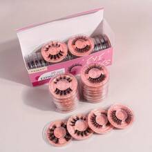 MAGEFY 20 Pairs False Eyelashes Set In A Box, Mixed Styles, Natural Long Cross-Curled Fluffy Reusable Eyelashes, Suitable For Daily Travel And Portable - MGY7613-3 - Xem 3