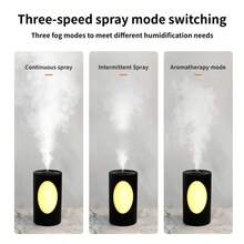 TOUCHBeauty Portable Humidifier With Night Light, 3-Level Mist Ultrasonic Cool Mist Humidifier & Aroma Diffuser, Quiet USB Humidifier With Auto Shut-Off, Suitable For Bedroom, Office, Car, Home, USB Powered - Multicolor - View 6