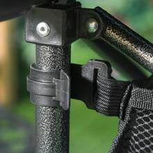 Camping Table, Foldable Aluminum Table, Lightweight, Portable With Mesh Bag, Black, 70x70x69cm - Grey - View 7