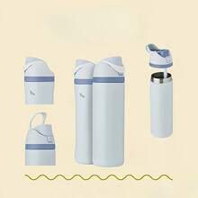 24/Oz/32 Oz Water Bottle Cup Vacuum Water Bottle Drinkware Tumbler Stainless Steel Thermal Mug Original Cold Hot Cup Owal'o - Nhiều màu - Xem 42