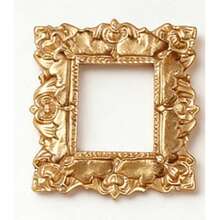 Mini Vintage Photo Frame, Baroque Style Antique Mini Frame, Small Frame, Mini Jewelry Display Stand For Wall Hanging, Dual-Use Frame Suitable For DIY, Holiday Party, Wedding Decor - Square - View 12