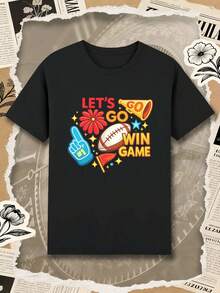 T-shirt sportiva da uomo con stampa grafica, tessuto di qualità, girocollo, vestibilità comoda, stampa artistica - nero - Visualizzare 2