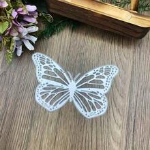 Tarjeta de felicitación con diseño de mariposa, troquelado de metal, plantilla de corte, estarcido y estampado en relieve para hacer tarjetas y scrapbooking - mc303 - Ver 3
