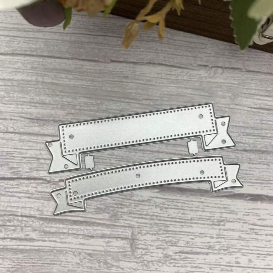 Troqueles con bordes de encaje para hacer tarjetas, troqueles con patrón de flores, moldes de corte de metal, troqueles para scrapbooking, plantillas de estampado en relieve DIY para manualidades - mc692 - Ver 1