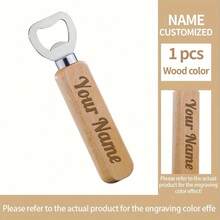 1/30/50 PCS Bulk Personalized Wooden Bottle Opener, Bottle Opener, Beer Bottle Opener, Bottle Opener Bulk, Bottle Openers, Custom Bottle Opener, Best Man Gift, Bottle Opener Party Favors, Groomsmen Gifts, Groomsmen Proposal Gift, Gifts For Groomsmen - Classic Wood Color - 1 Piece - View 2