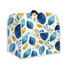 1 Blue Flower-Scented Household Chef's Machine Dust Cover, Washable Baking Tool Dust Cover, Blender Cover, Vertical Blender Cover, Protective Cover. The Atmosphere In The Kitchen Has Been Fully Improved - Full Coverage - View 13