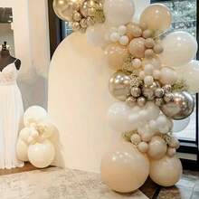 66个裸色白金气球，金属香槟金奶油白透明气球，白沙粉腮红米色透明派对气球，适合生日、迎婴派对、波西米亚婚礼、周年纪念、订婚、成人礼、母亲节等场合。 - 裸白金 - 查看 4