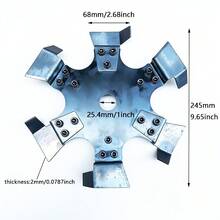Cultivator Wheel For Lawn Mower, Multi-Functional Weeding, Soil Loosening, Furrow Making, Lawn Mower Accessory Suitable For Farm, Orchard, Yard Planting, Weeding Tool - Trenching Wheel - View 7