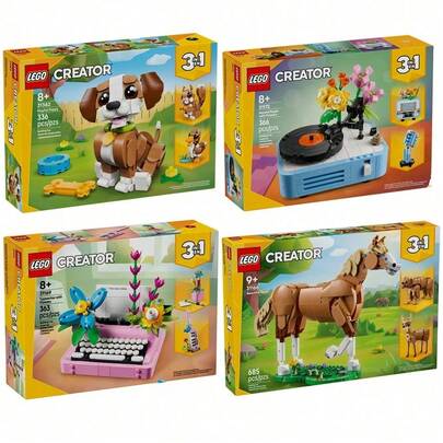 LEGO لعبة ليغو 3 في 1 للبناء الإبداعي، هدية عيد، مناسبة أيضًا لديكور الغرفة