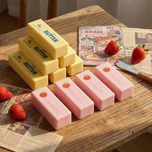 逼真奶油草莓挤压玩具套装：超柔软慢回弹挤压玩具，可爱3D食物挤压玩具，缓解压力，适合青少年和成人，完美缓解焦虑和感官游戏，是婚礼季和母亲节的理想礼物。 - 多色 - 查看 2