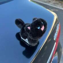 Fluffy Cat Butt Car Rear Decor, Cute Motorcycle/Electric Vehicle Decoration - Furry Cat - View 9