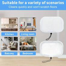 2pcs Steam Mop Replacement Pads, Available In High-Temperature Sterilization And Stain Removal Options, For Deep Decontamination And Enhanced Cleaning Power, Can Be Washed And Reused/Suitable For  Steam Mop Cloth Covers, Compatible With 70495 720020 Shark - Trắng - Xem 7