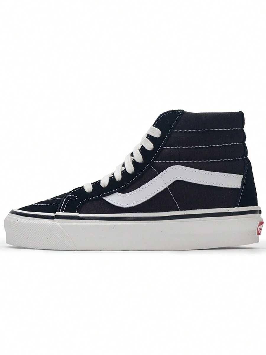 Vans男鞋女鞋SK8-Hi 38安那海姆經典滑板鞋運動休閒鞋VN0A38GFPXC - 黑色 - 查看 1